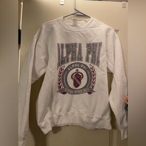 alpha phi crest sweatshirt